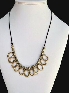 Bella Uno Signed Boho Statement Bib Necklace